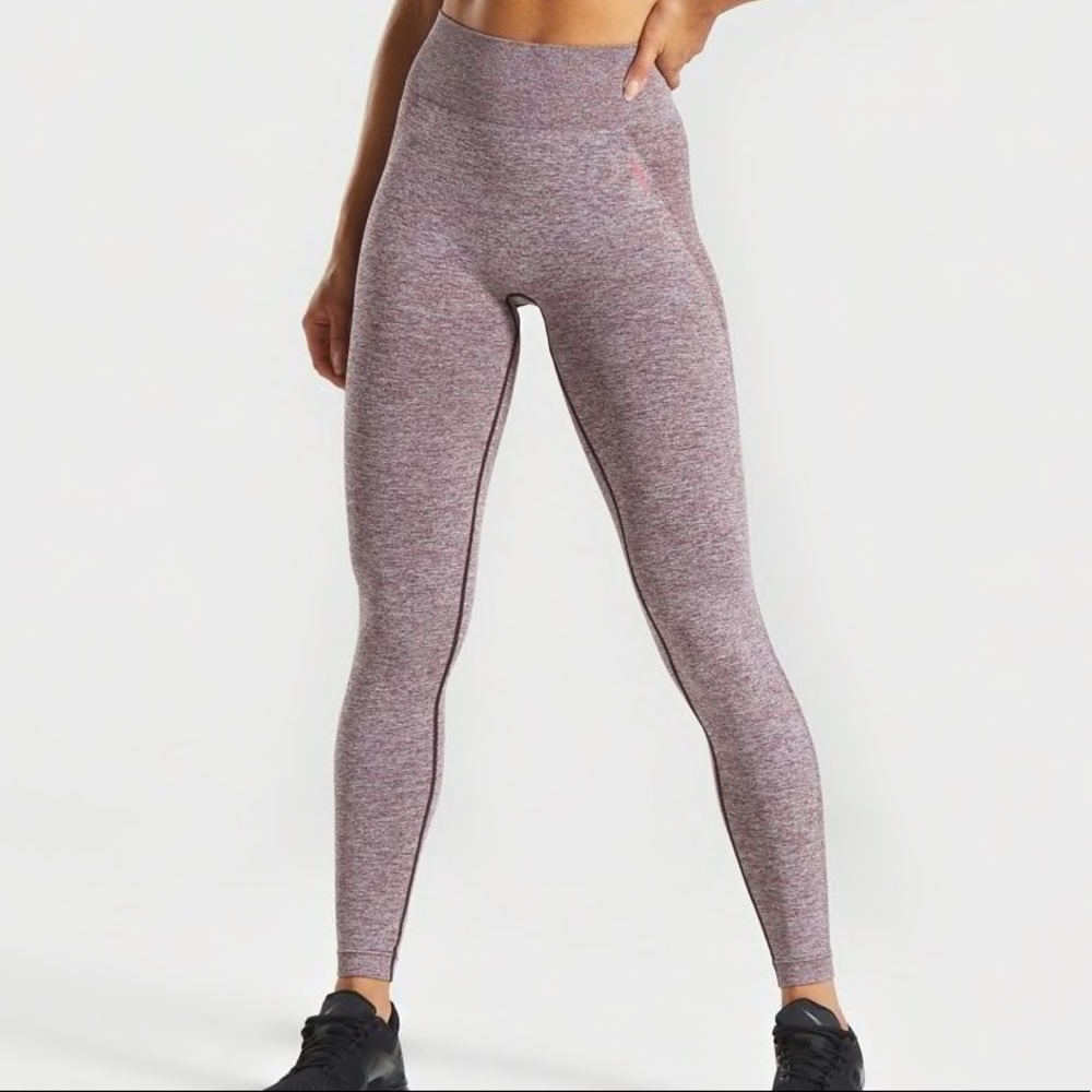 Gymshark Flex High Waisted Leggings, Berry/Rose, S